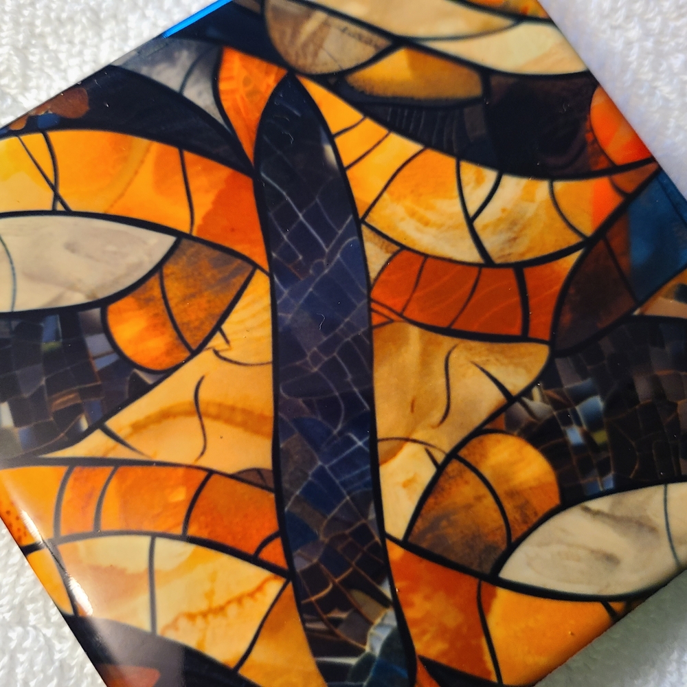 Abstract Mosaic Coasters Set - Picture 10 of 16